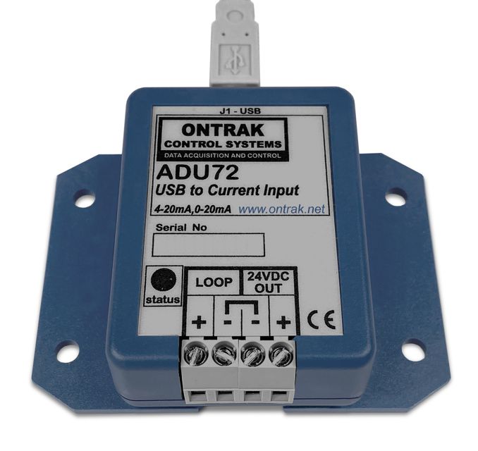 ADU72 USB to 0-20, 4-20mA Current Input Interface